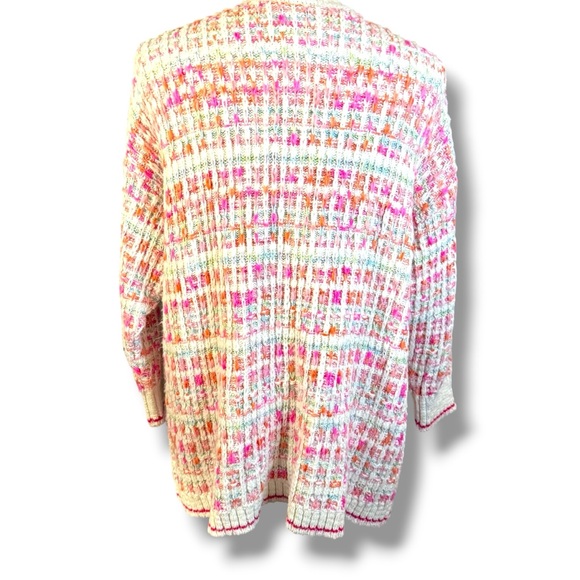 Torrid Drop Shoulder Multi Colored Cardigan- Size 3 - Picture 7 of 10